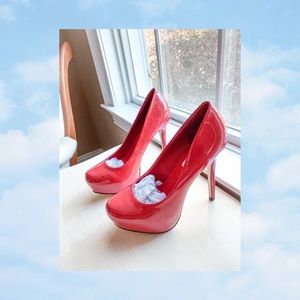 Red Patent Leather Pumps